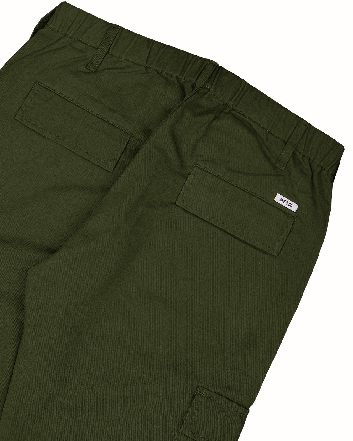 Sentinel Green Twill Cargo Pants
