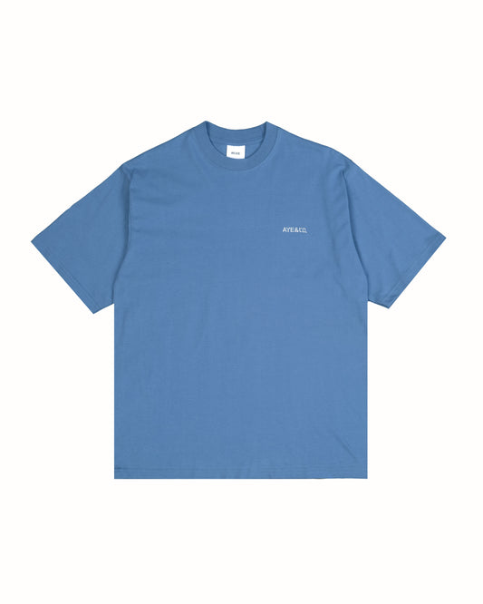 Atbash Pale Blue Relaxed Fit Tees