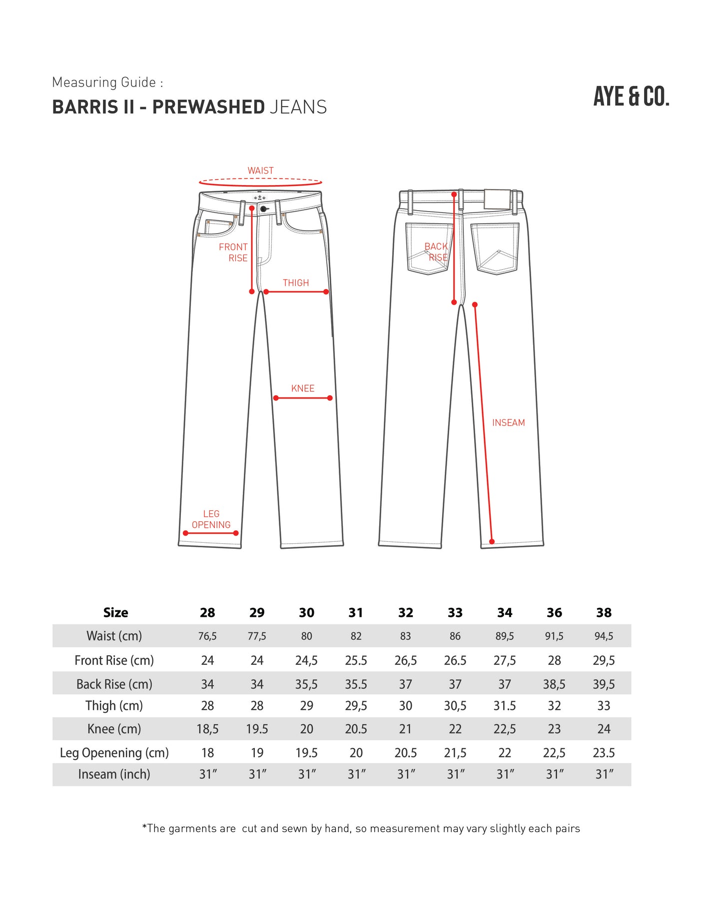 Barris II - Prewashed Indigo Selvedge Jeans