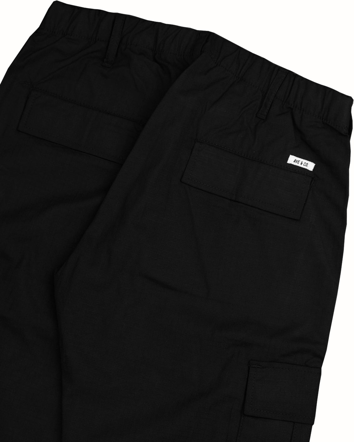 Sentinel Black Regular Fit Cargo Pants