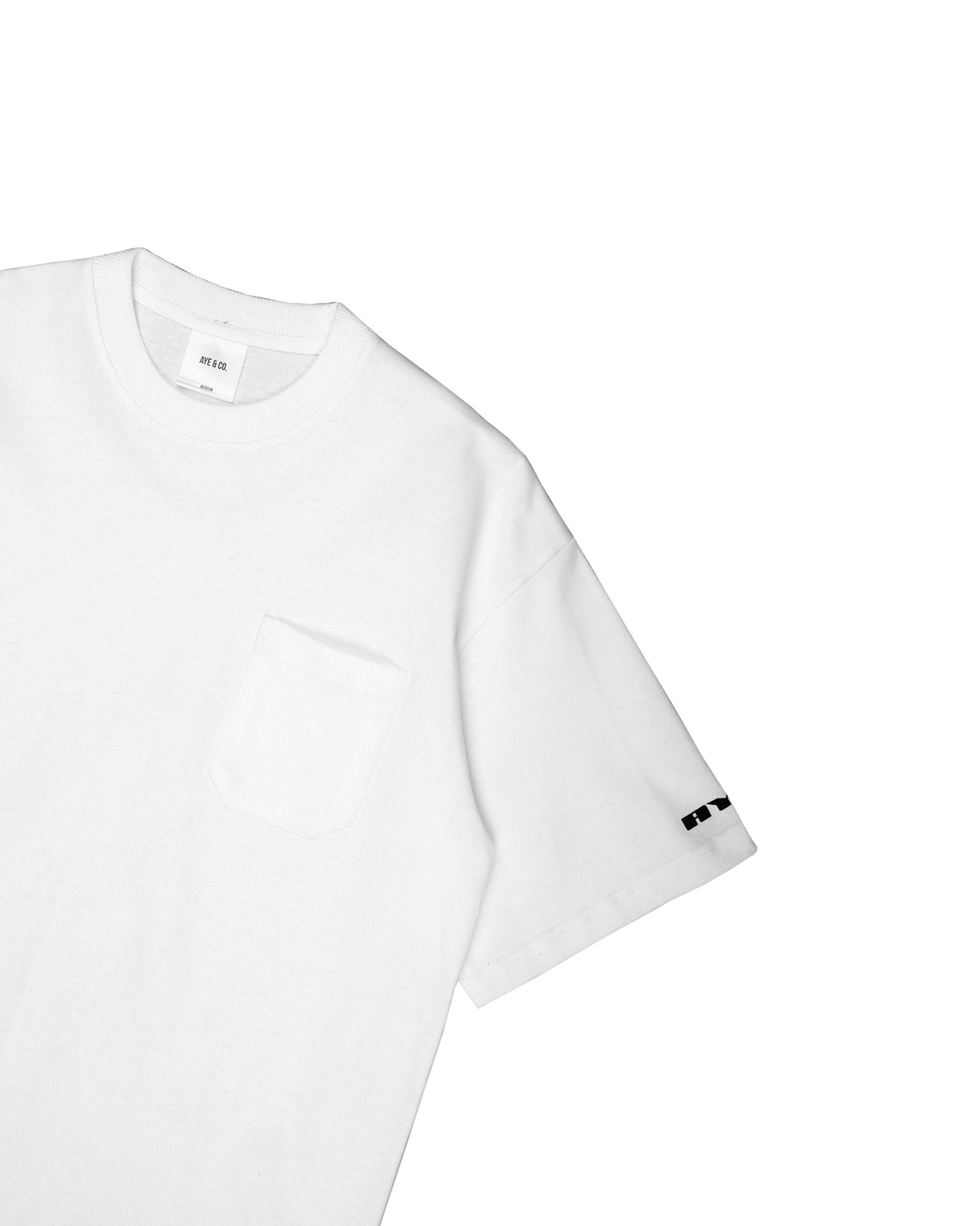 Lustro White Relaxed Fit Pocket Tees