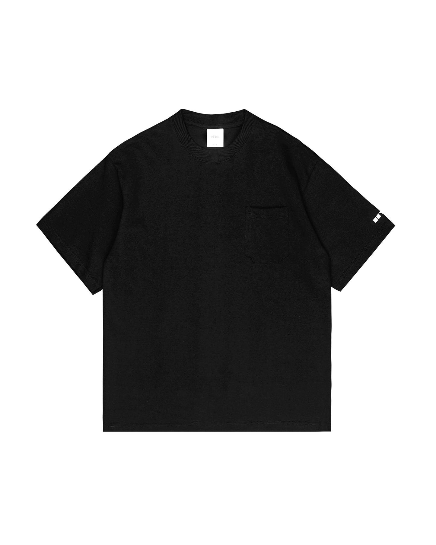 Lustro Black Relaxed Fit Pocket Tees