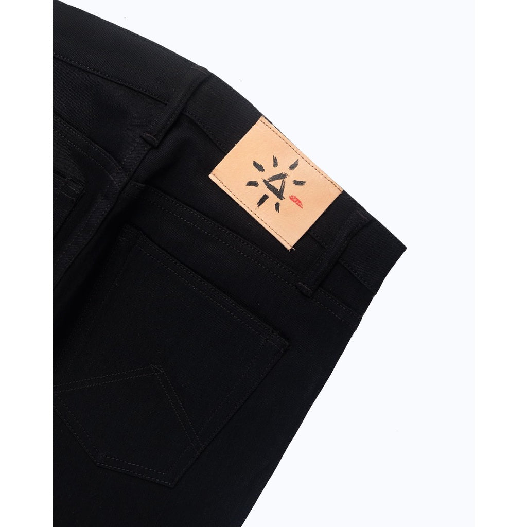 Black Hand Tight Tapered Fit Jeans