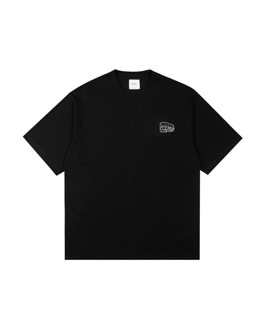 Uno Black Relaxed Fit Tees