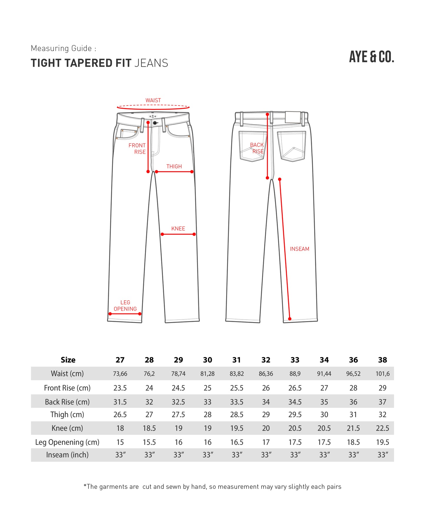 Knait Kadosh - Raw Tapered Jeans